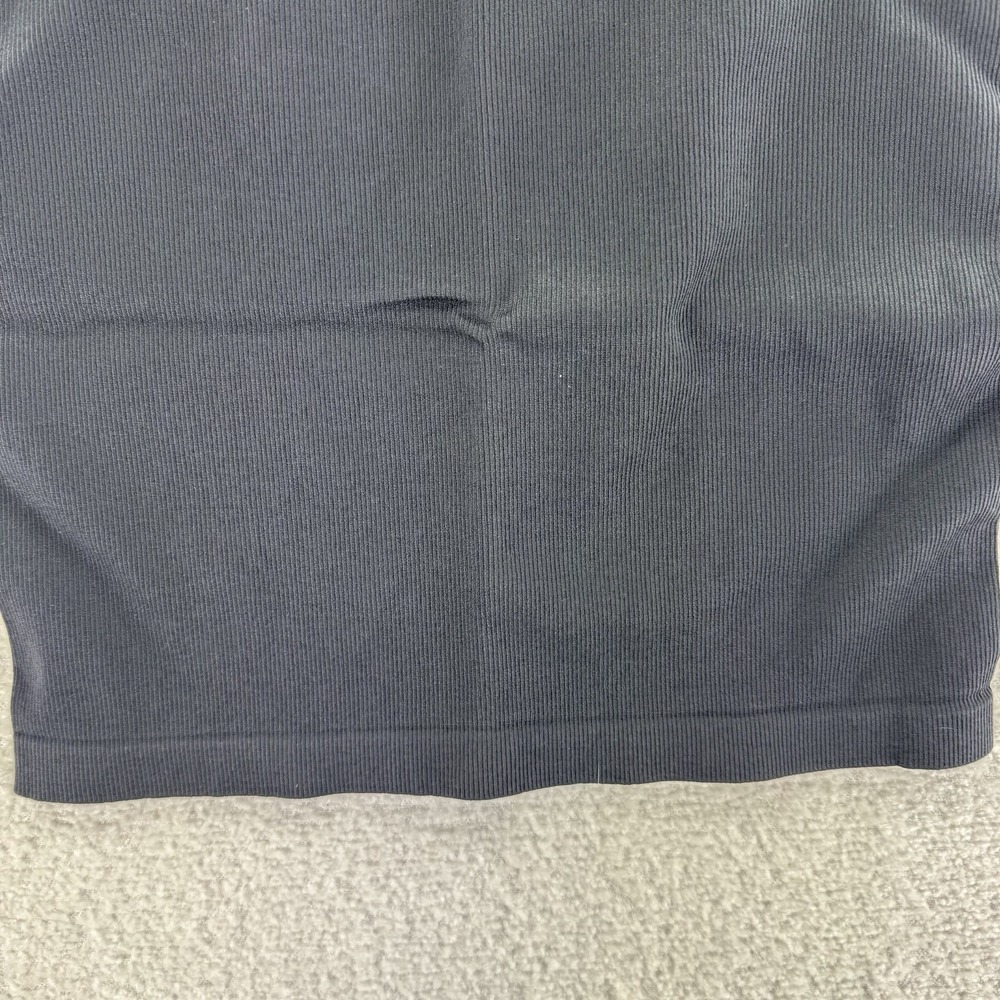 AnyBody Intimates Ribbed Lace Tank Top Medium Black - Picture 3 of 9